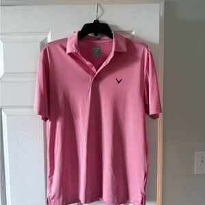 Callaway Men's Polo Shirt in Vibrant Pink